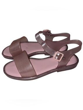 Mini Melissa Pink / Glitter Sandals Kids Size 4